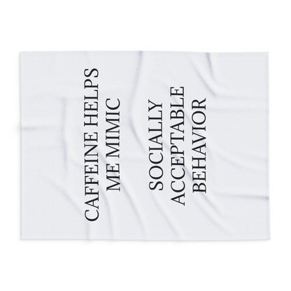 Socially Acceptable Arctic Fleece Blanket
