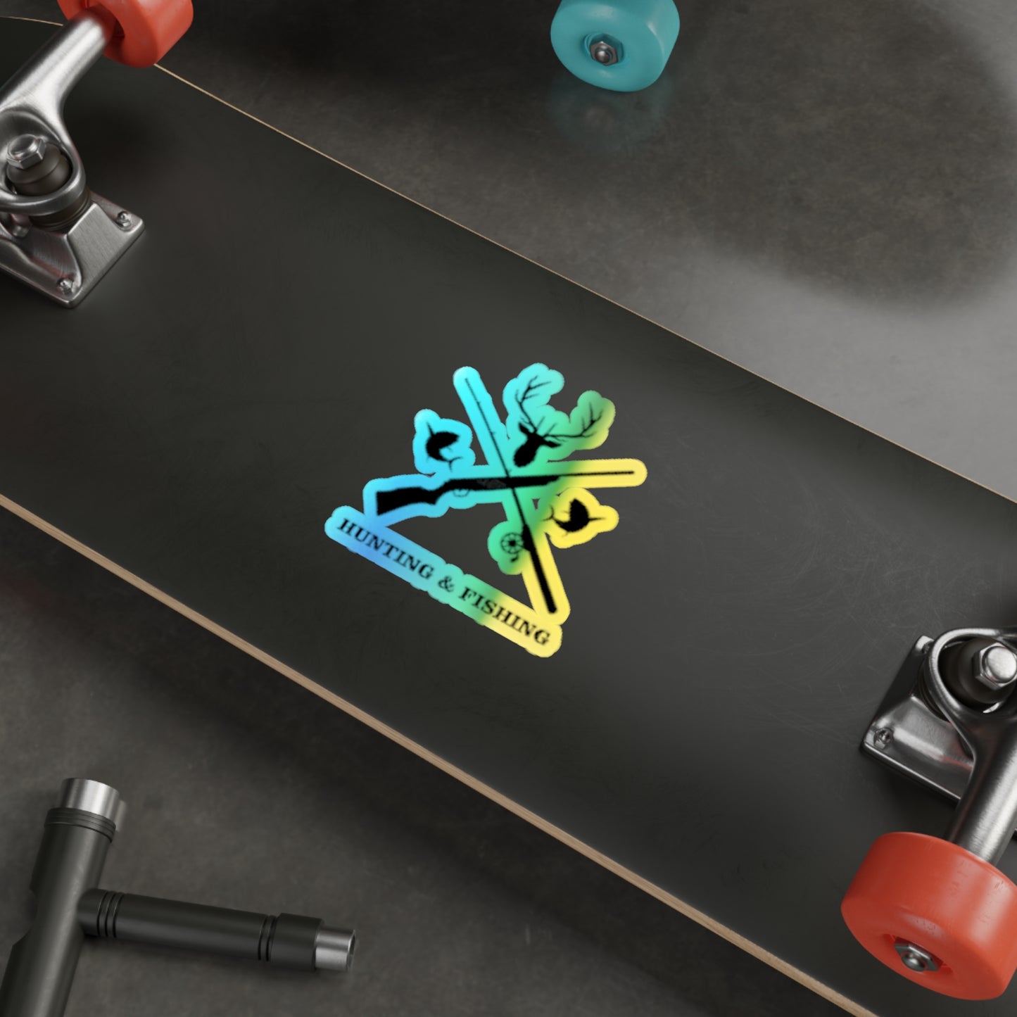 Hunting/Fishing Holographic Sticker