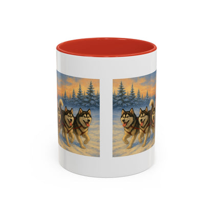 Dashing Through The Snow 2-Tone Coffee Mug