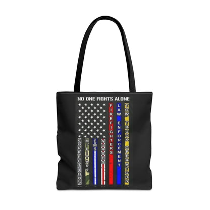 No One Fights Alone Tote Bag