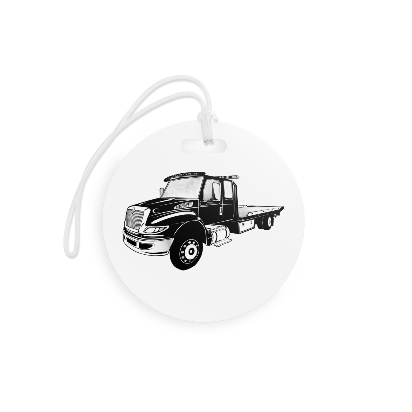 Flatbed Tow Truck Luggage Tag