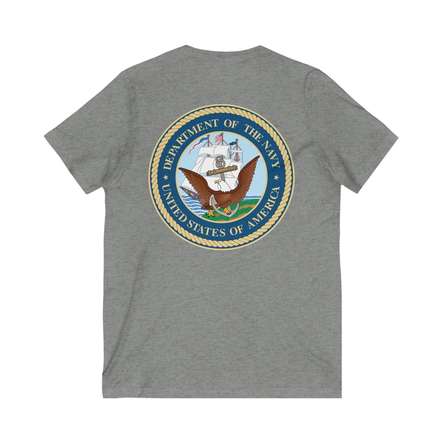 US Navy Unisex Short Sleeve V-Neck Tee
