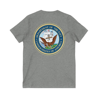 US Navy Unisex Short Sleeve V-Neck Tee