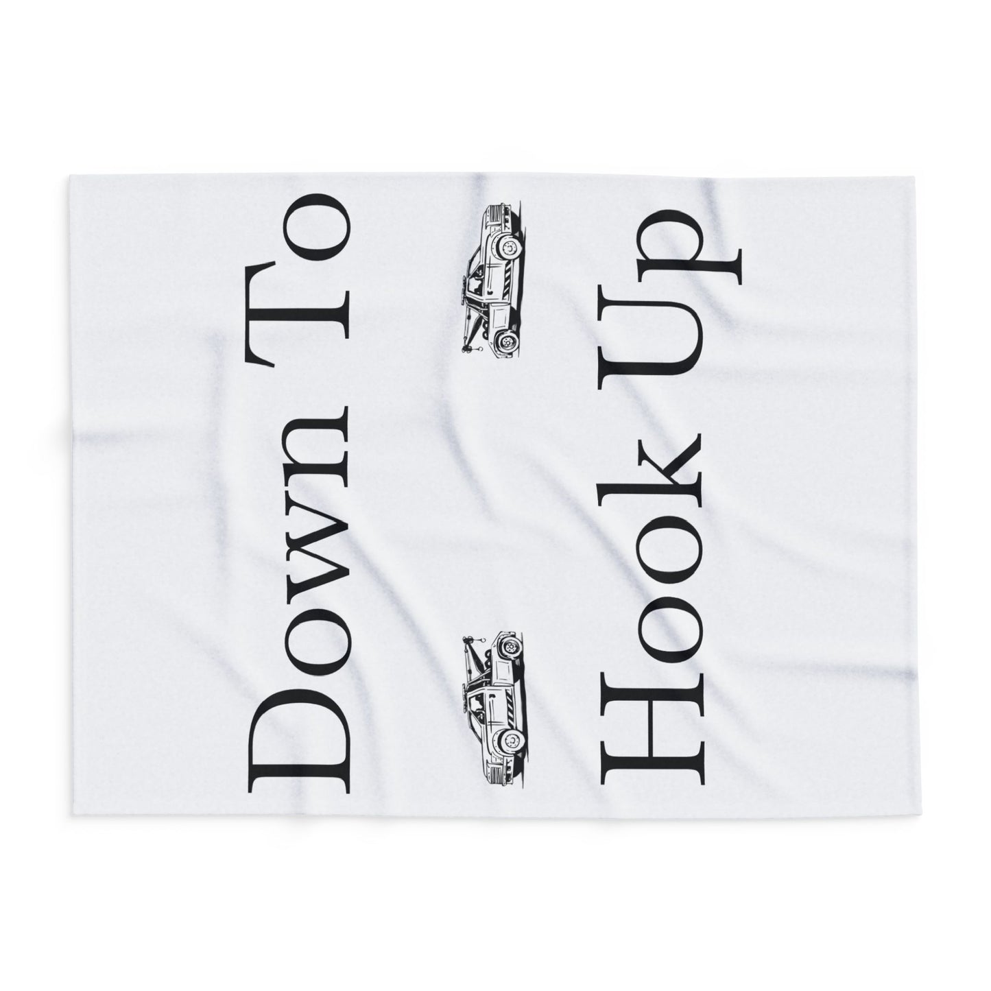Down To Hook Up Arctic Fleece Blanket