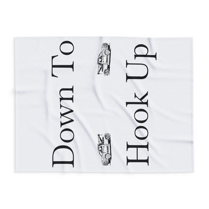 Down To Hook Up Arctic Fleece Blanket