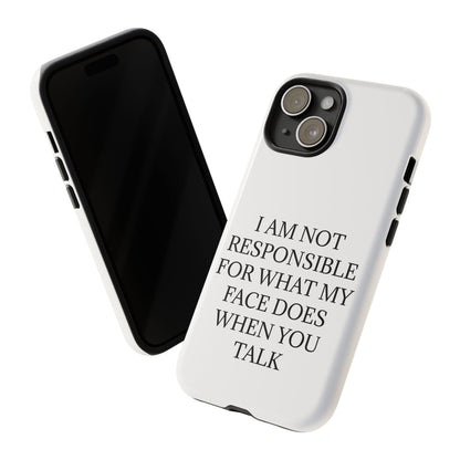 When You Talk iPhone Case