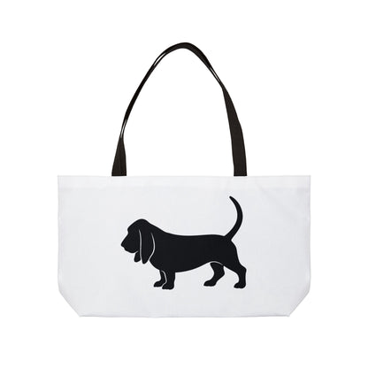 Basset Hound Silhouette Weekender Tote Bag