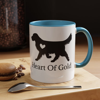 Heart Of Gold 2-Tone Coffee Mug