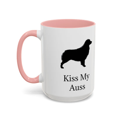 Kiss My Auss 2-Tone Coffee Mug