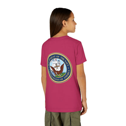 US Navy Youth Unisex Short Sleeve Crewneck Tee
