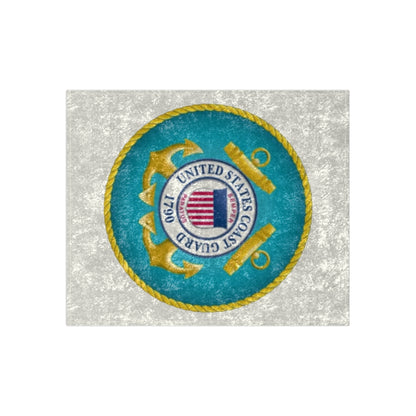 US Coast Guard Crushed Velvet Blanket
