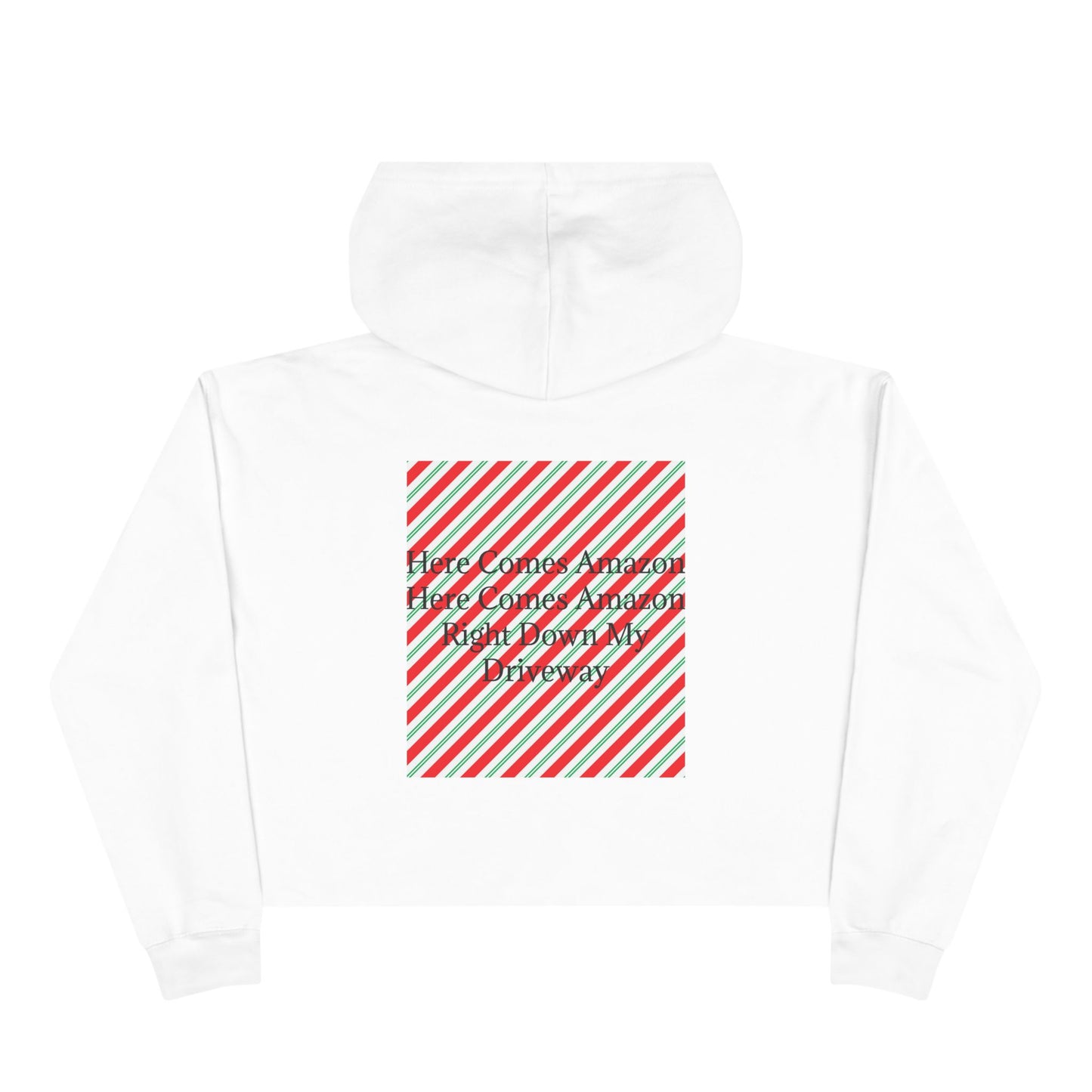 Here Comes Amazon Women's Crop Hoodie