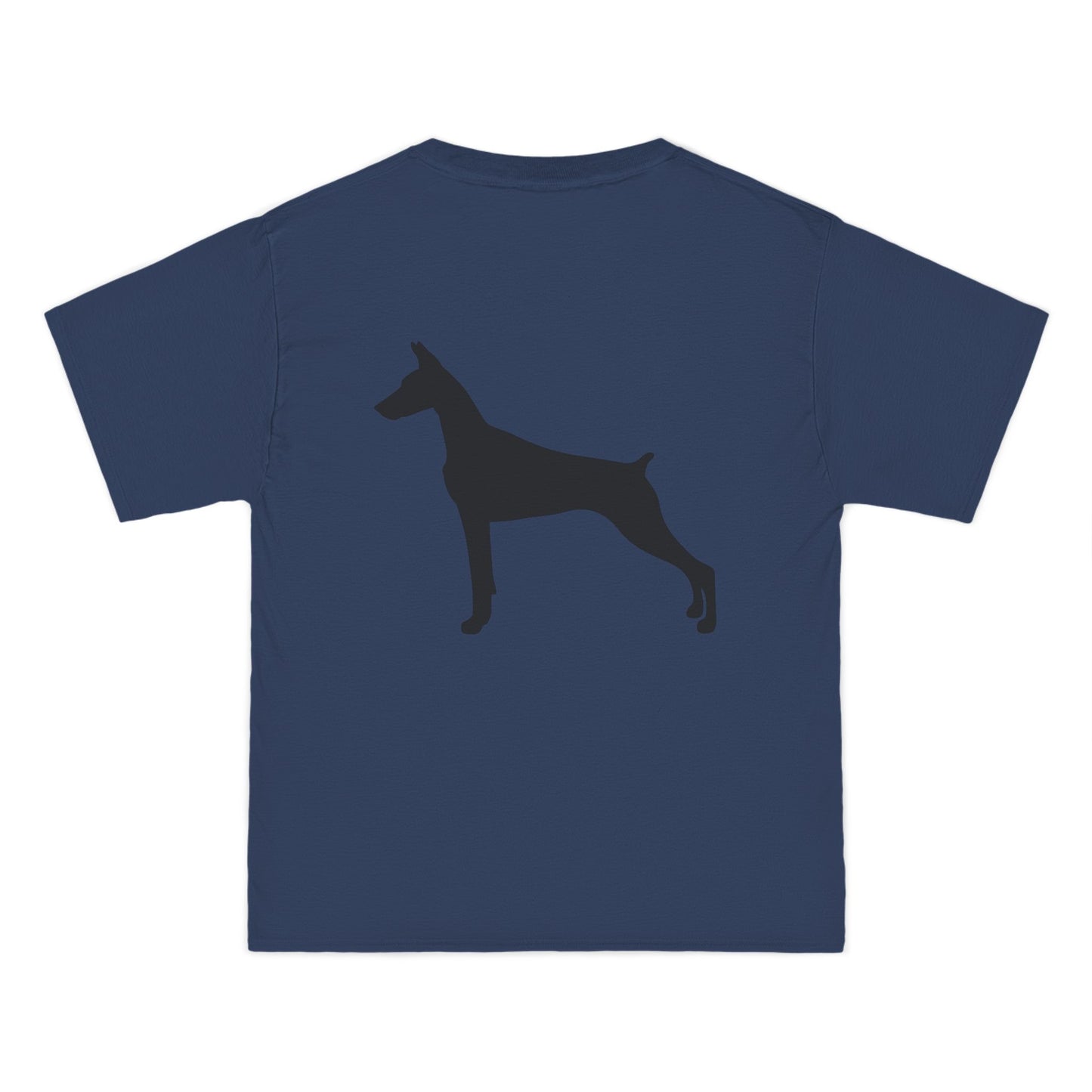 Doberman Silhouette Men's Short-Sleeve Crewneck Tee