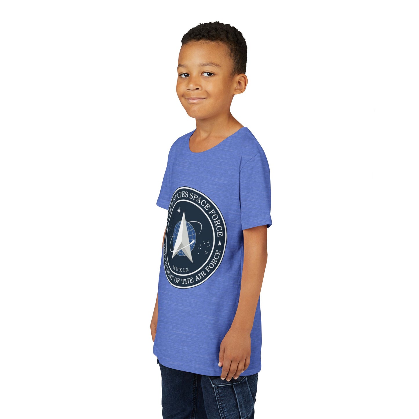 US Space Force Youth Unisex Short Sleeve Crewneck Tee