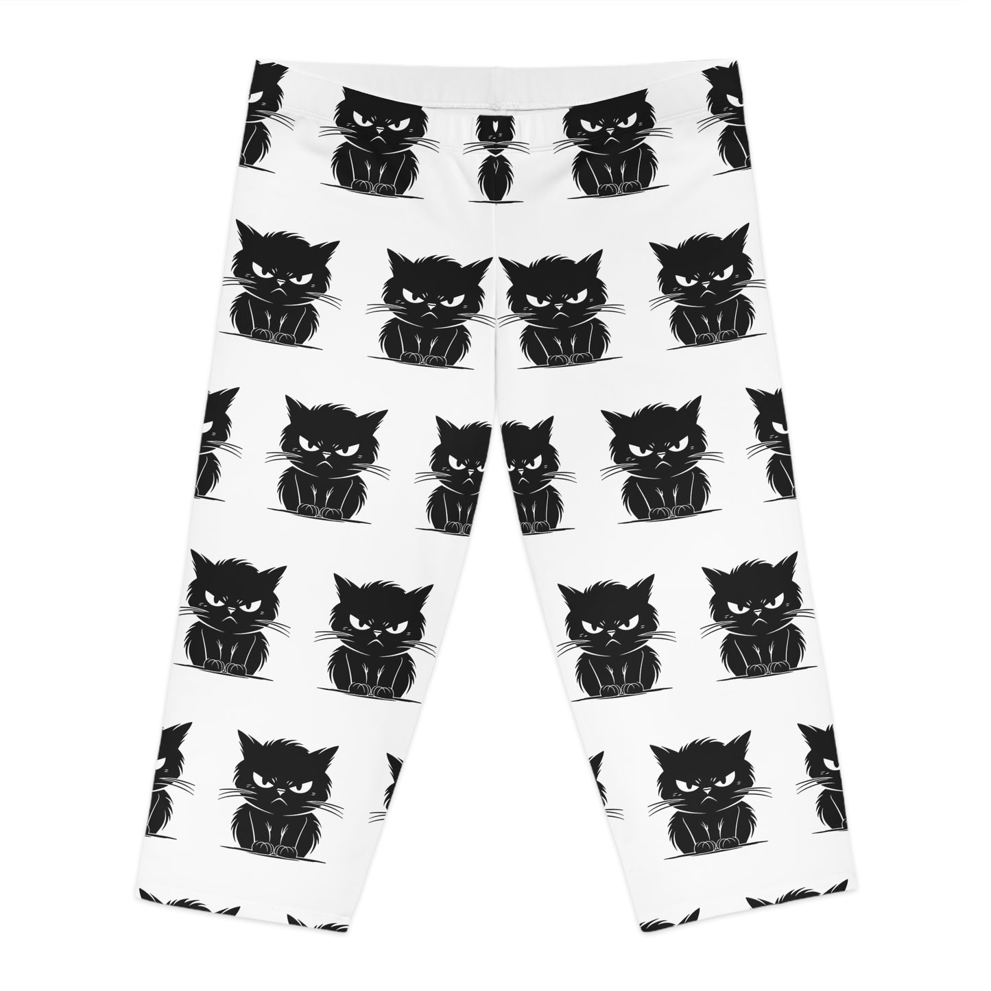 Angry Cat Women's Capri Leggings