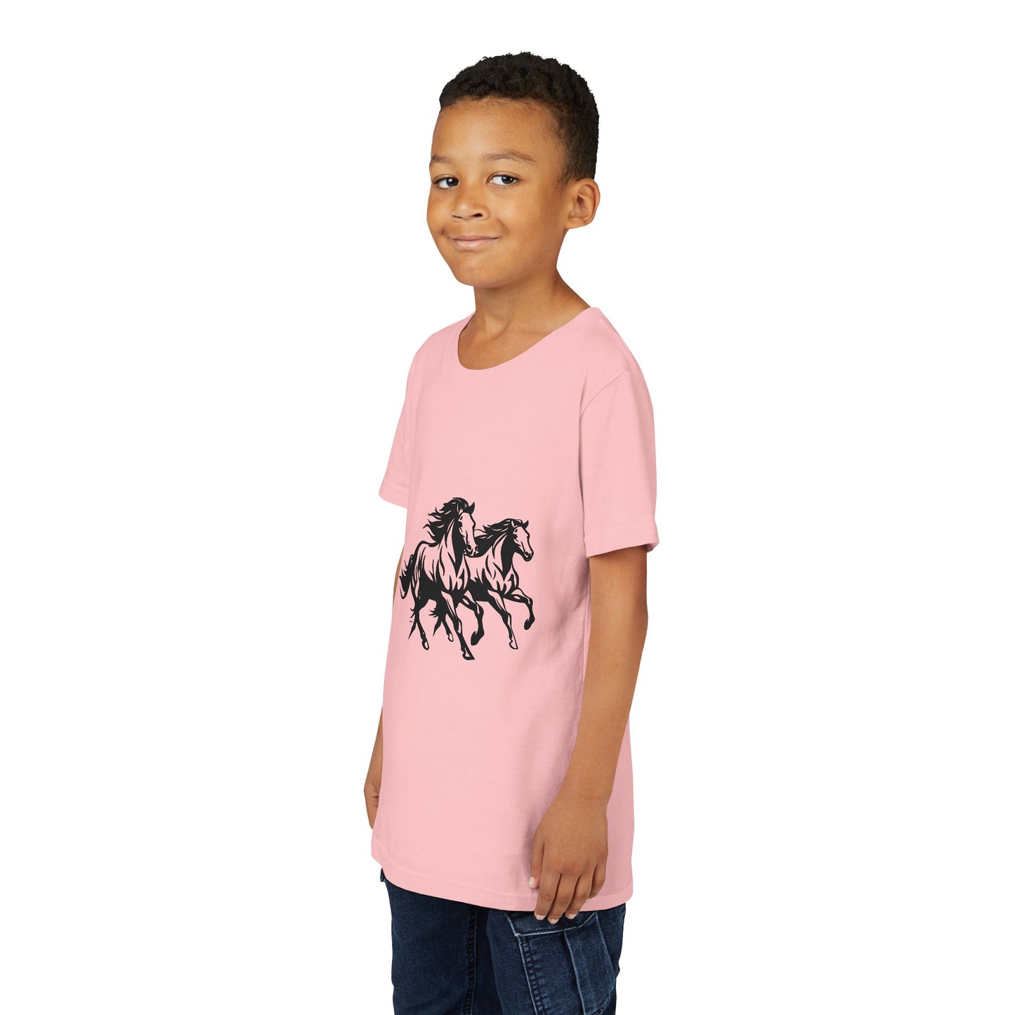 Horsin' Around Youth Unisex Short Sleeve Crewneck Tee