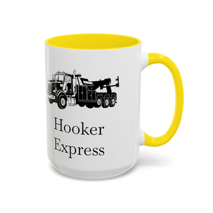 H**ker Express Heavy Tow Truck 2-Tone Coffee Mug