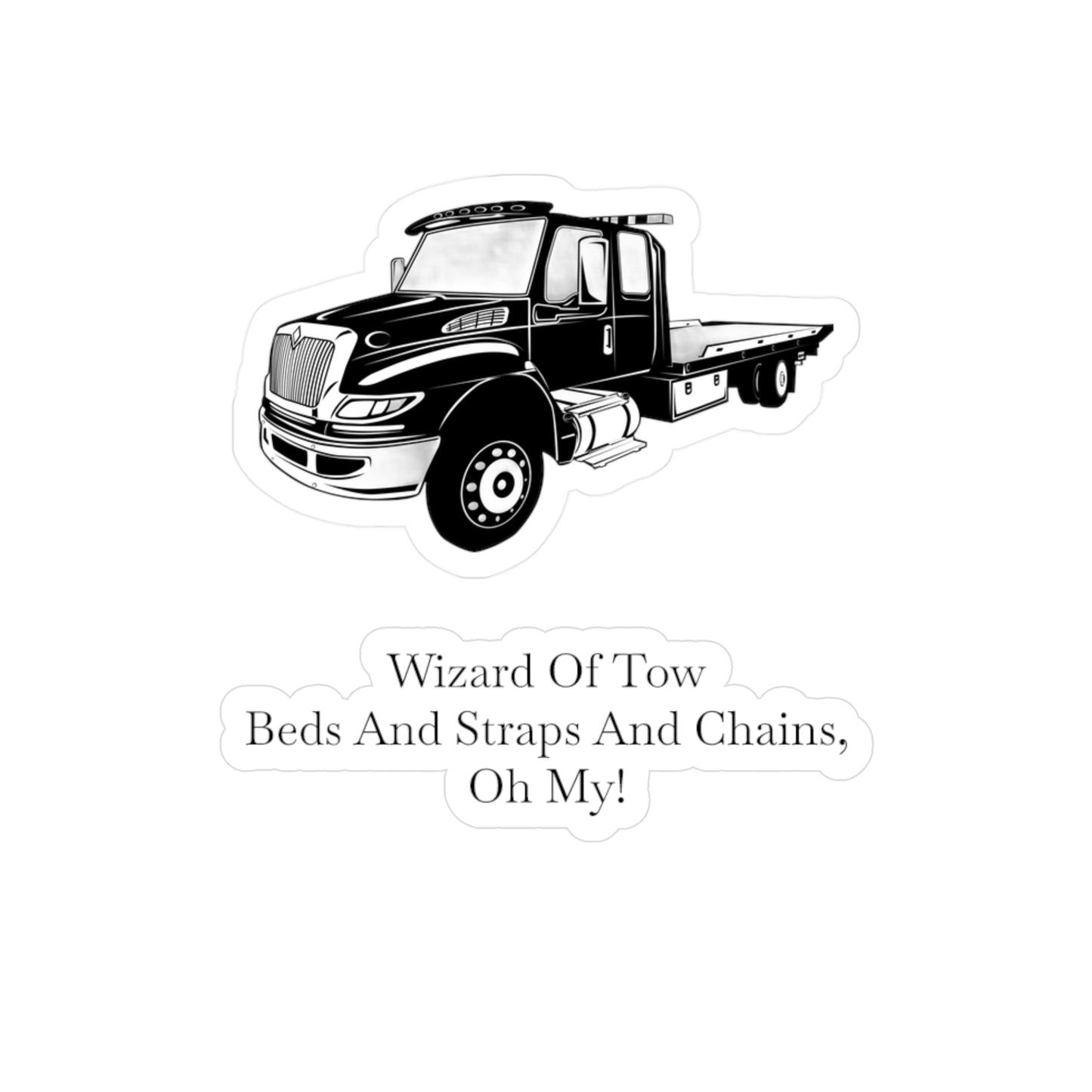 Wizard Of Tow Vinyl Decal