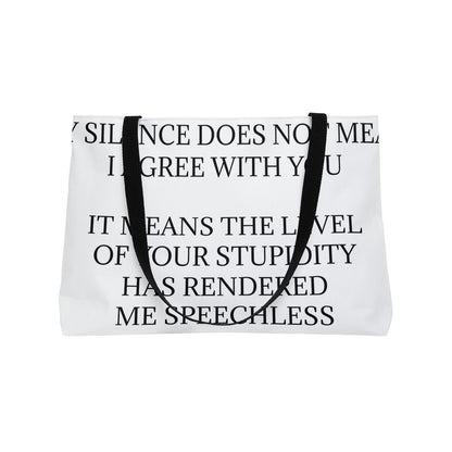 Speechless Weekender Tote Bag