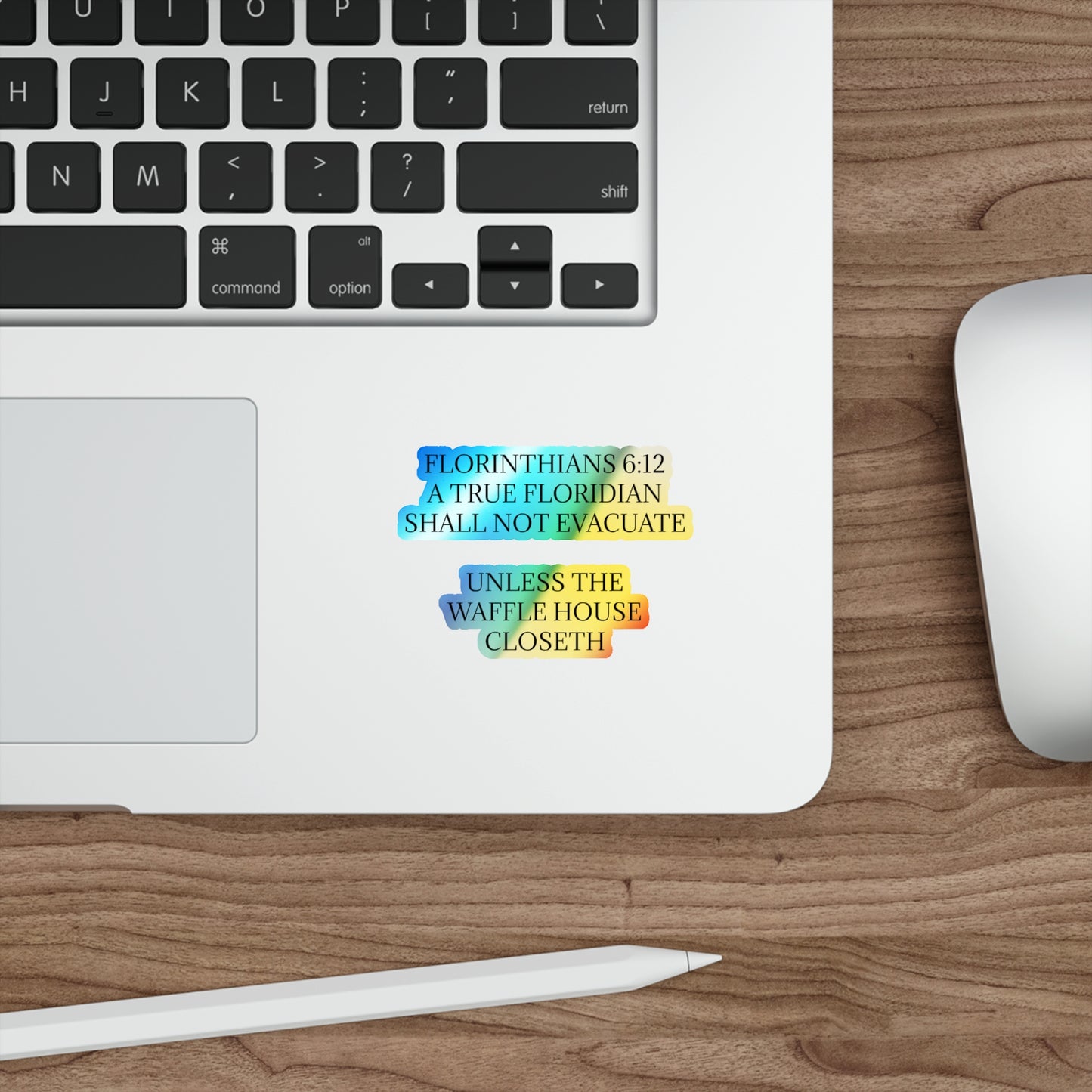 Florinthians 6:12 Holographic Sticker