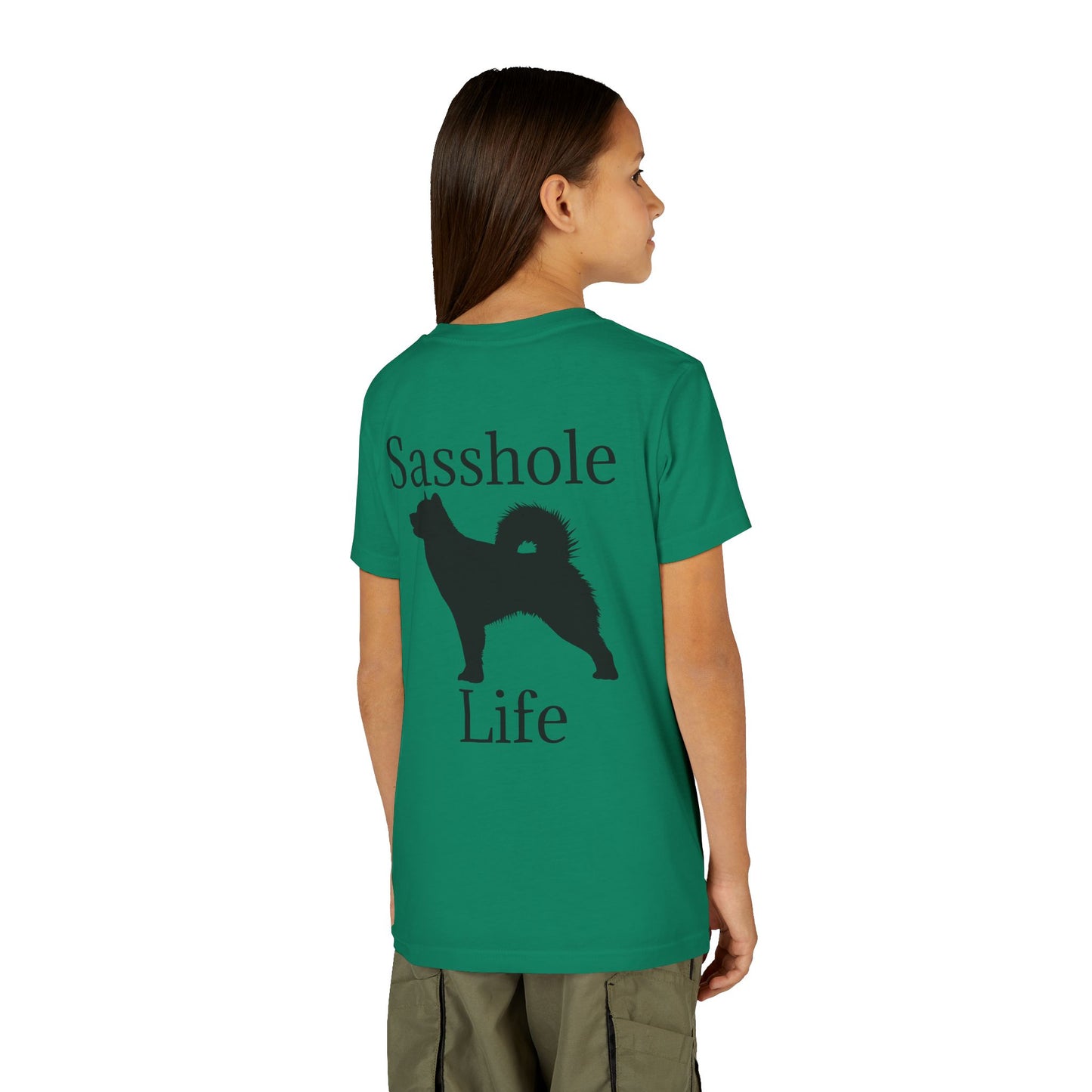 Sasshole Life Youth Unisex Short Sleeve Crewneck Tee