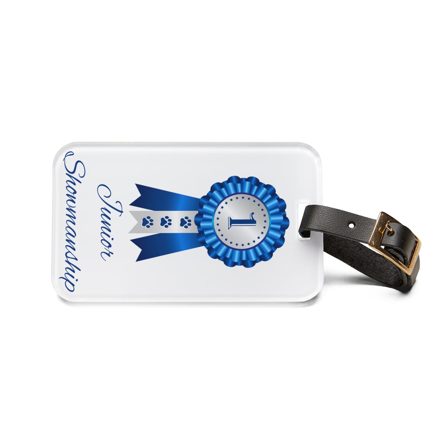 Junior Showmanship Leather Strap Luggage Tag