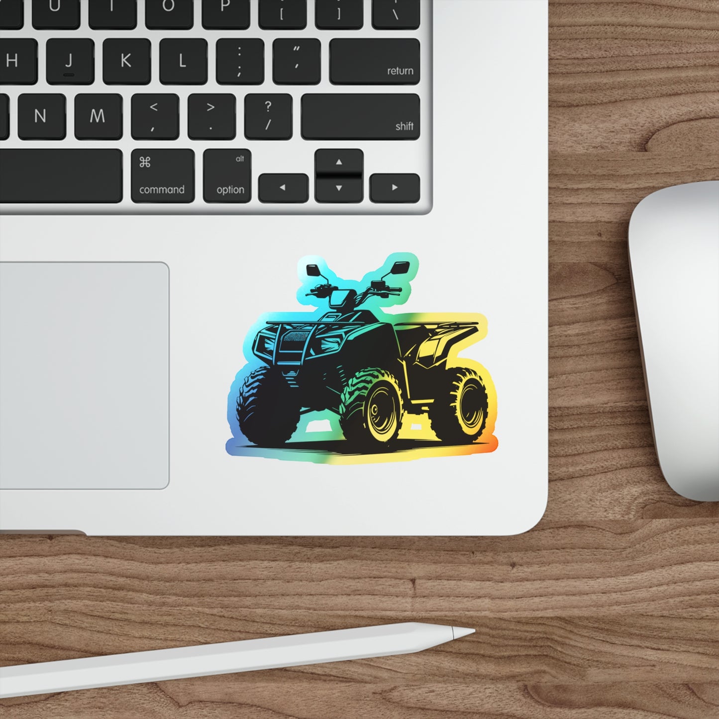 Off The Beaten Path Quad Holographic Sticker