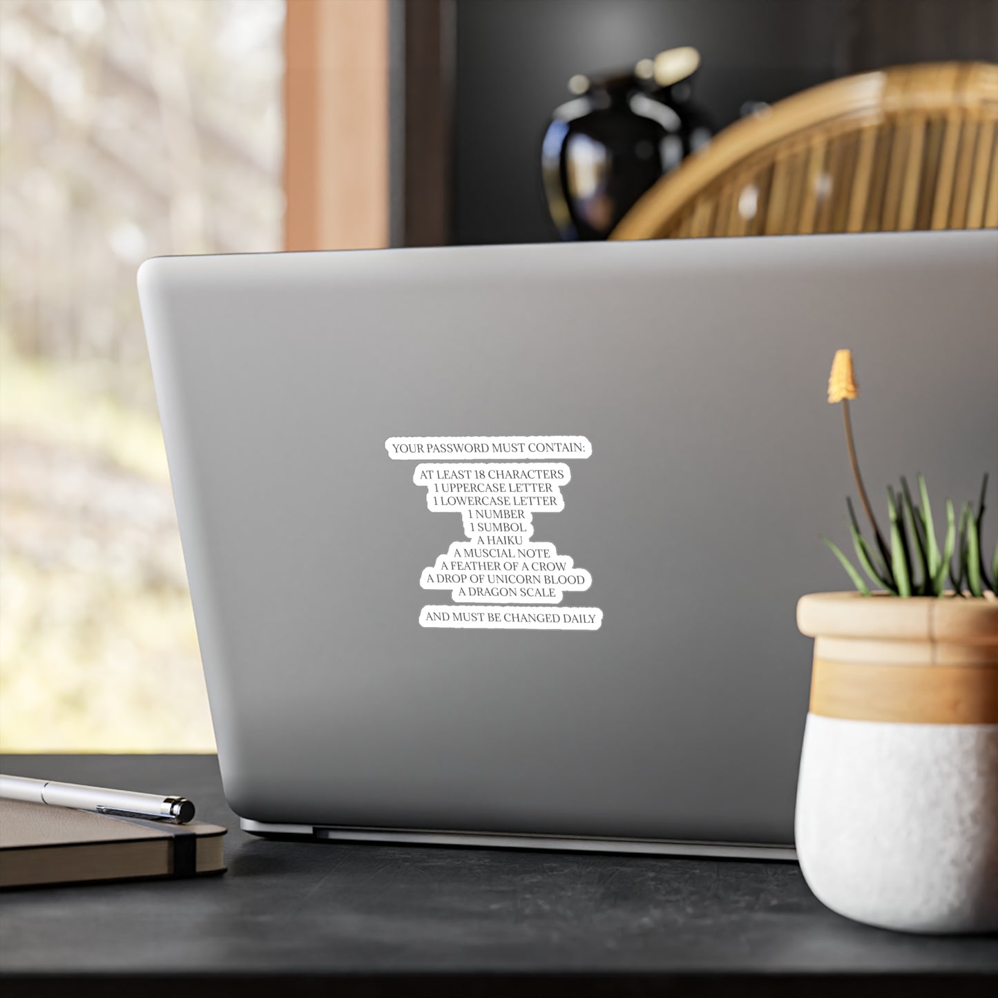Password Vinyl Decal
