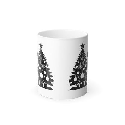 Golden Christmas Tree Color Changing Mug