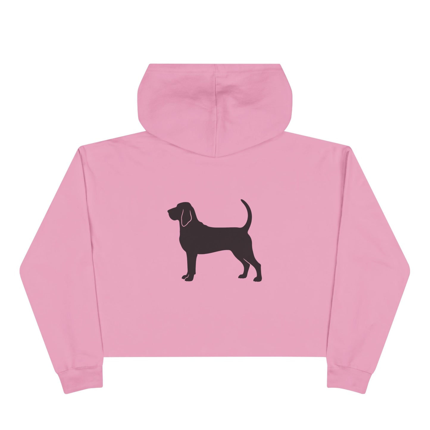 Bloodhound Silhouette Women's Crop Hoodie