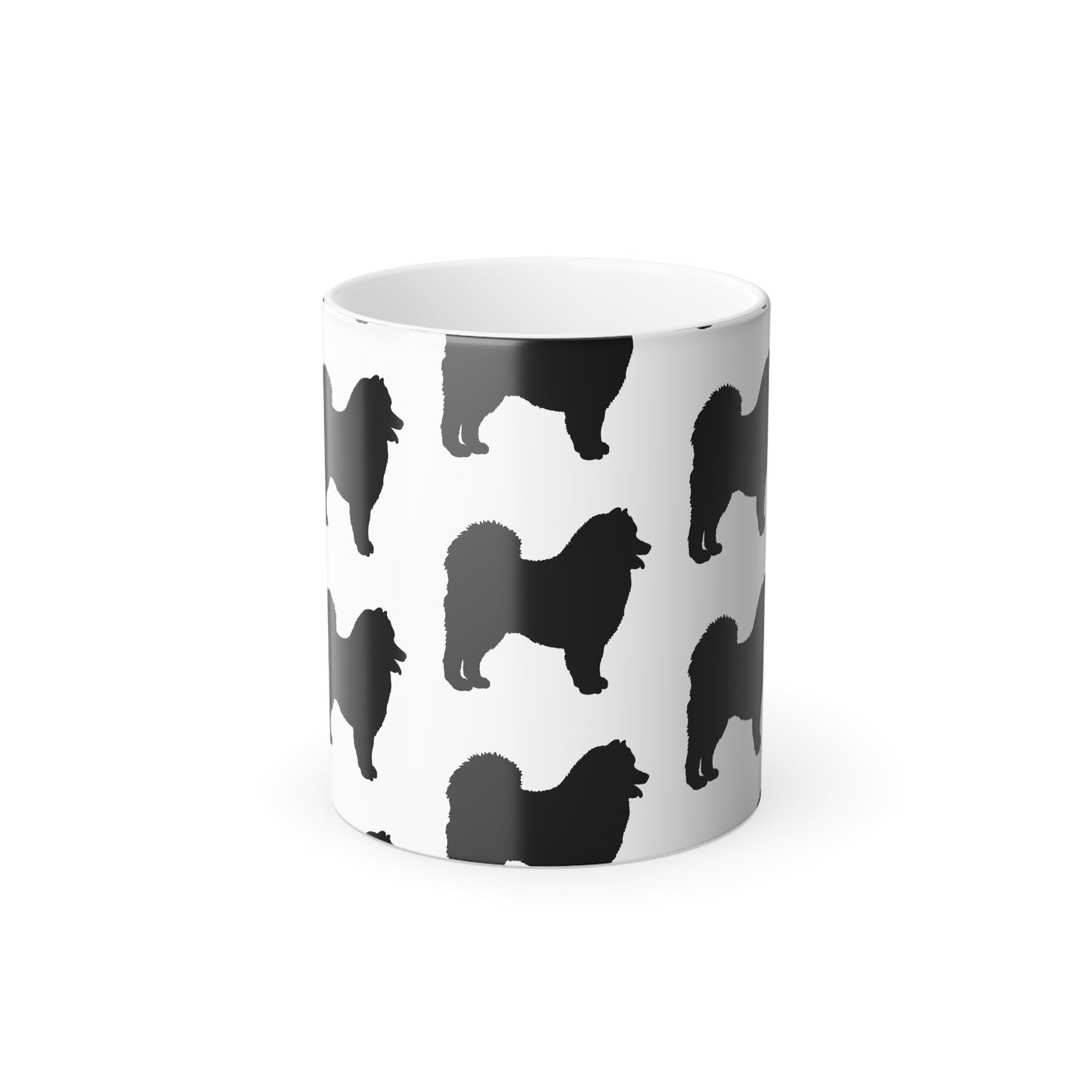 Samoyed Silhouette Color Changing Mug