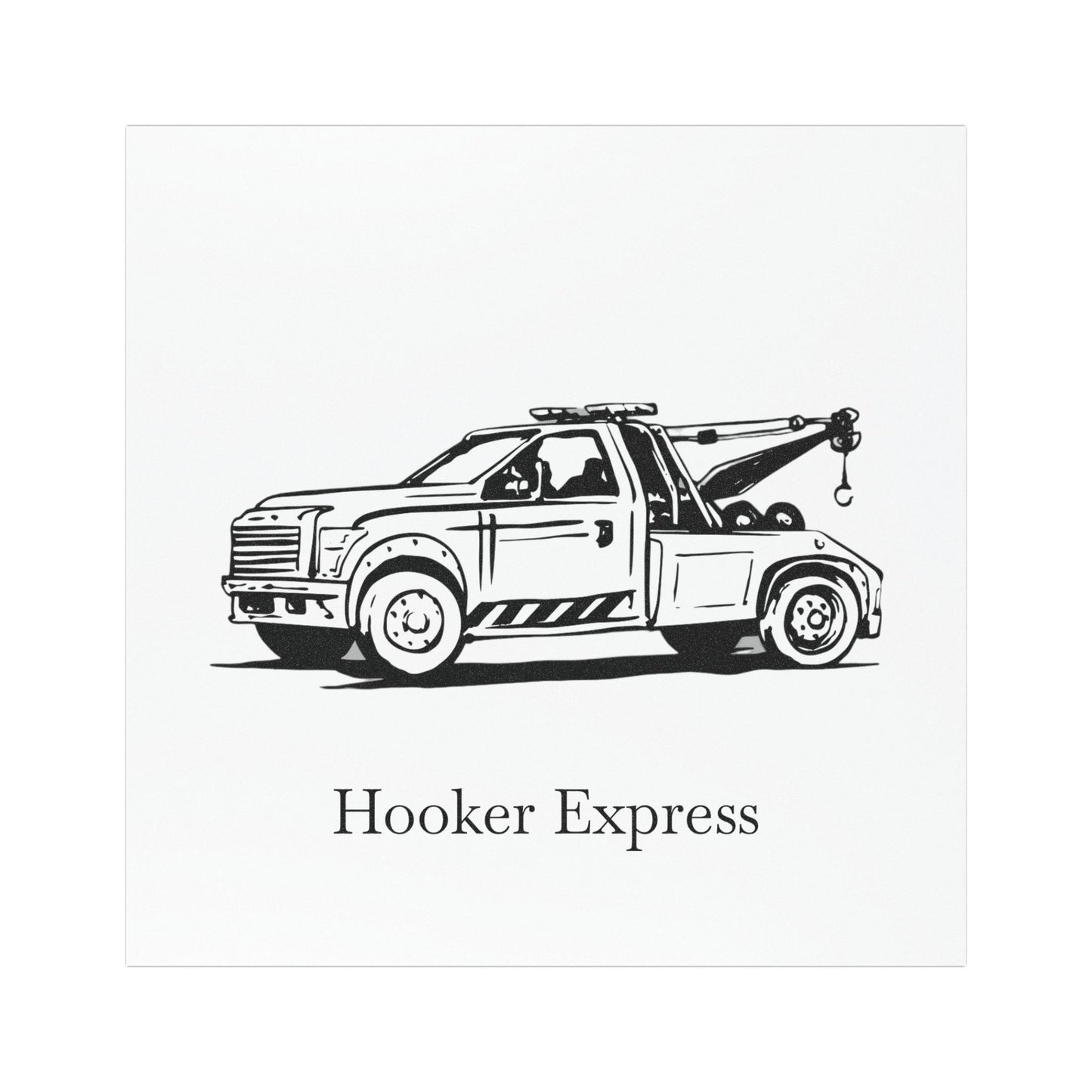 H**ker Express Wheel Lift Tow Truck Indoor/Outdoor Magnet