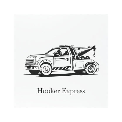 H**ker Express Wheel Lift Tow Truck Indoor/Outdoor Magnet