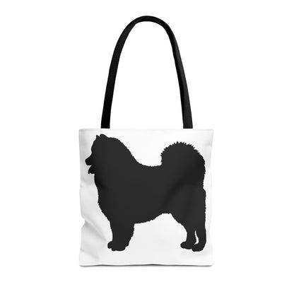 Samoyed Silhouette Tote Bag