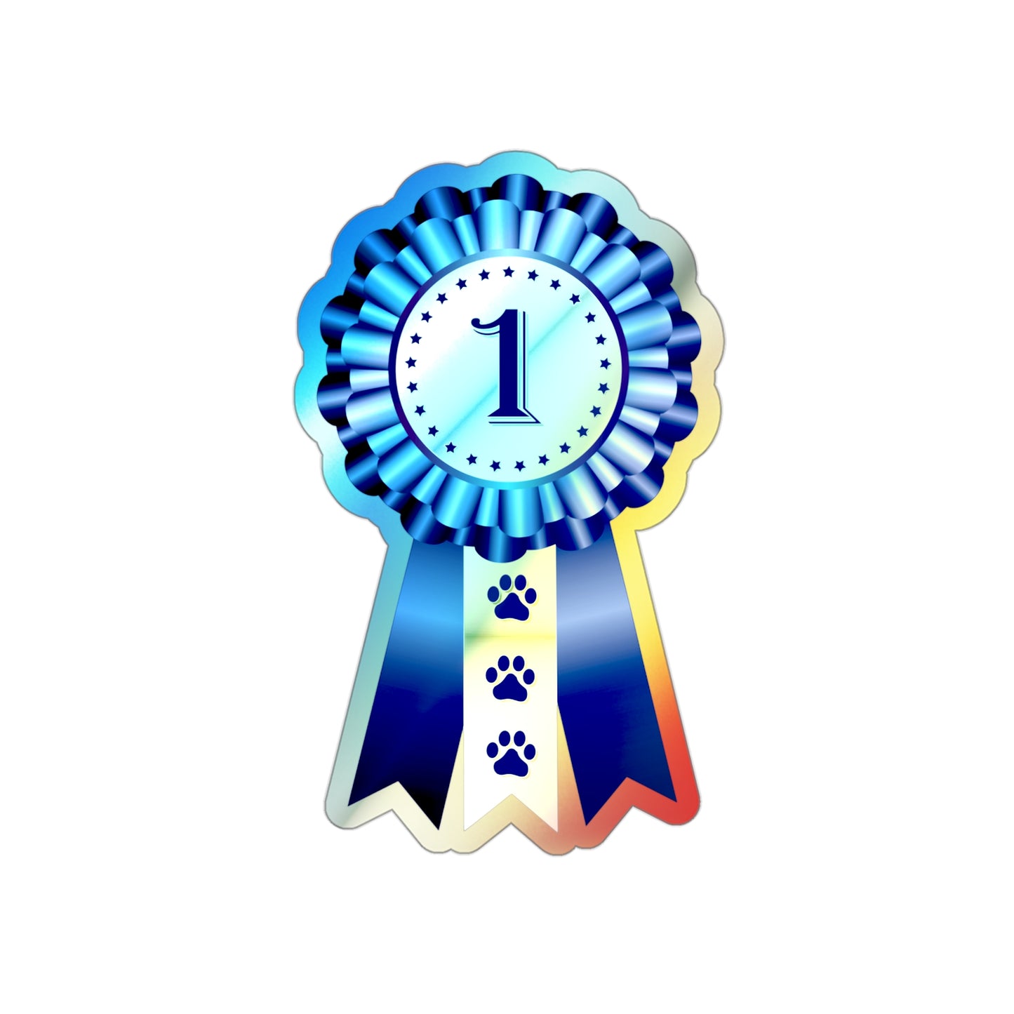 Show Ribbon Holographic Sticker