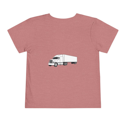 Semi Truck Toddler Unisex Short Sleeve Crewneck Tee