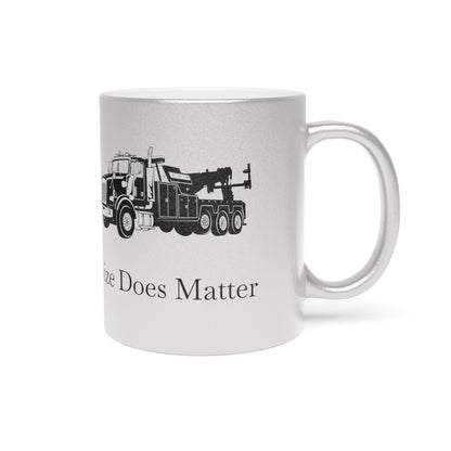 Size Does Matter Metallic Coffee Mug