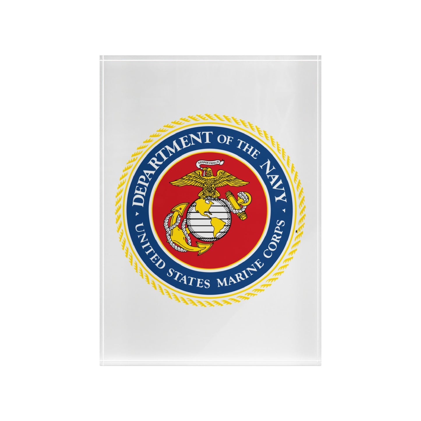 US Marine Corps Acrylic Photo Block