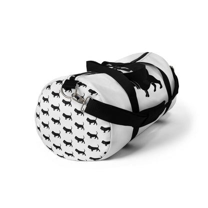 Basset Hound Silhouette Duffel Bag