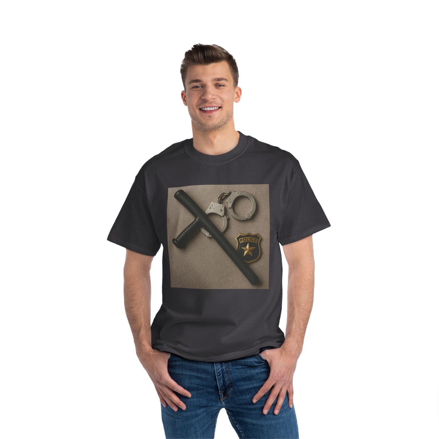 Law Enforcement Appreciation Men's Short-Sleeve Crewneck Tee