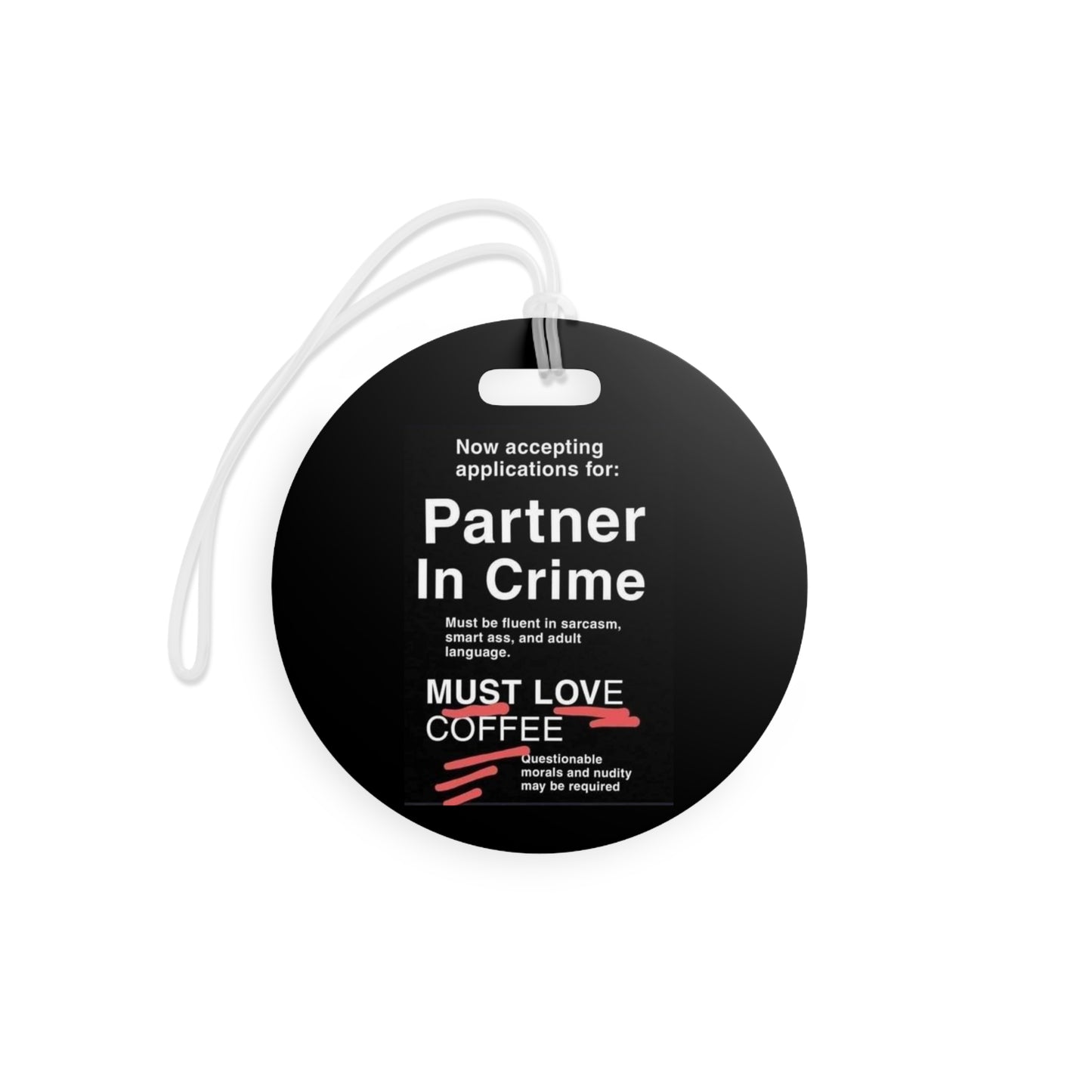 Partner In Crime Luggage Tag