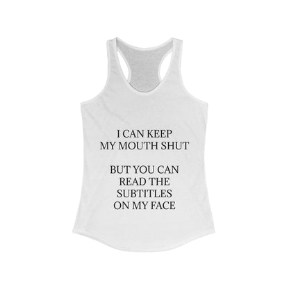 Subtitles Women's Racerback Tank