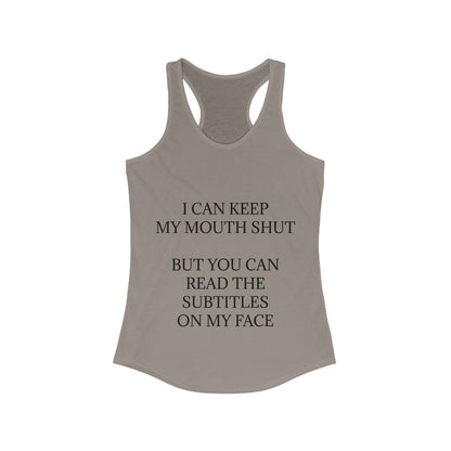 Subtitles Women's Racerback Tank