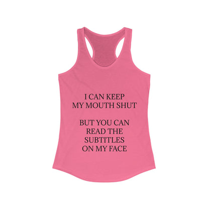 Subtitles Women's Racerback Tank