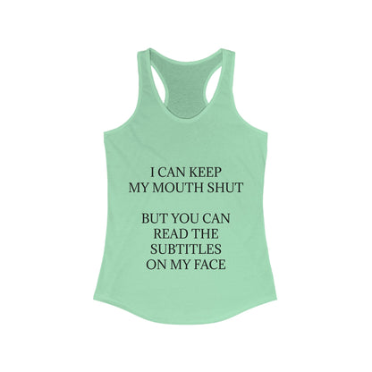 Subtitles Women's Racerback Tank