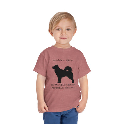 Matter Of Fact Malamute Toddler Unisex Short Sleeve Crewneck Tee