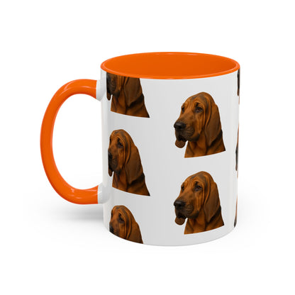 Bloodhound Head 2-Tone Coffee Mug