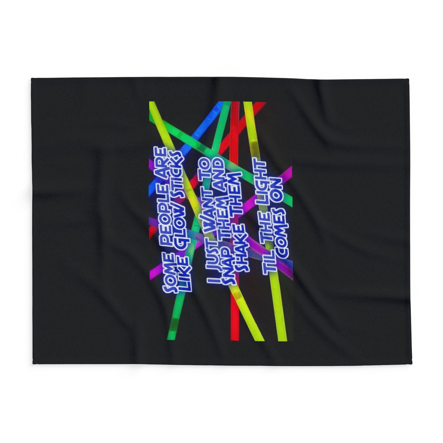 Glow Sticks Arctic Fleece Blanket