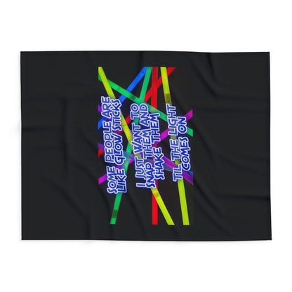 Glow Sticks Arctic Fleece Blanket