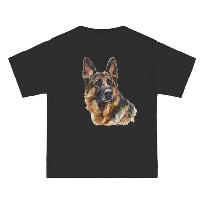 German Shepherd Head Men's Short-Sleeve Crewneck Tee